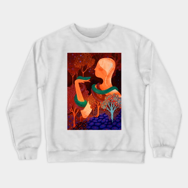 Red Eden Crewneck Sweatshirt by FarynHughes